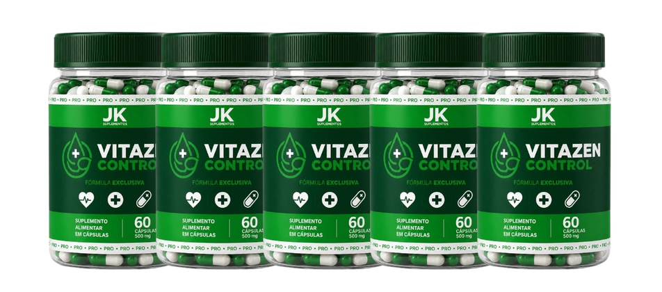 Kit 5 meses Vitazen Control - 5 potes